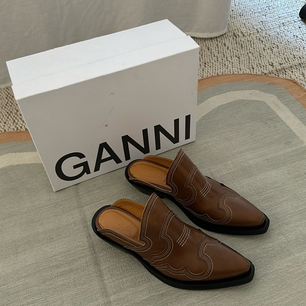 Ganni Western Mule